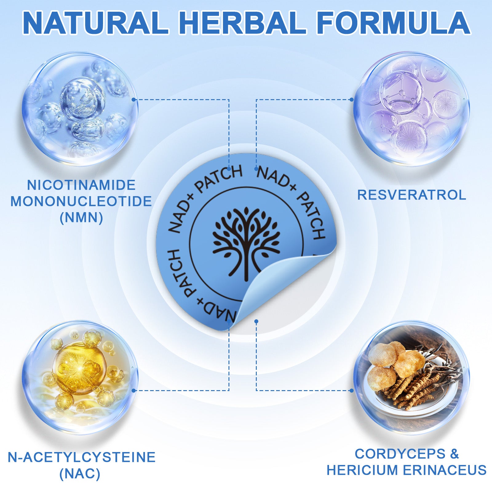 acentiallabs NAD+ PATCHES ANTI-AGING I LONGEVITY I REPAIR 30 Patches