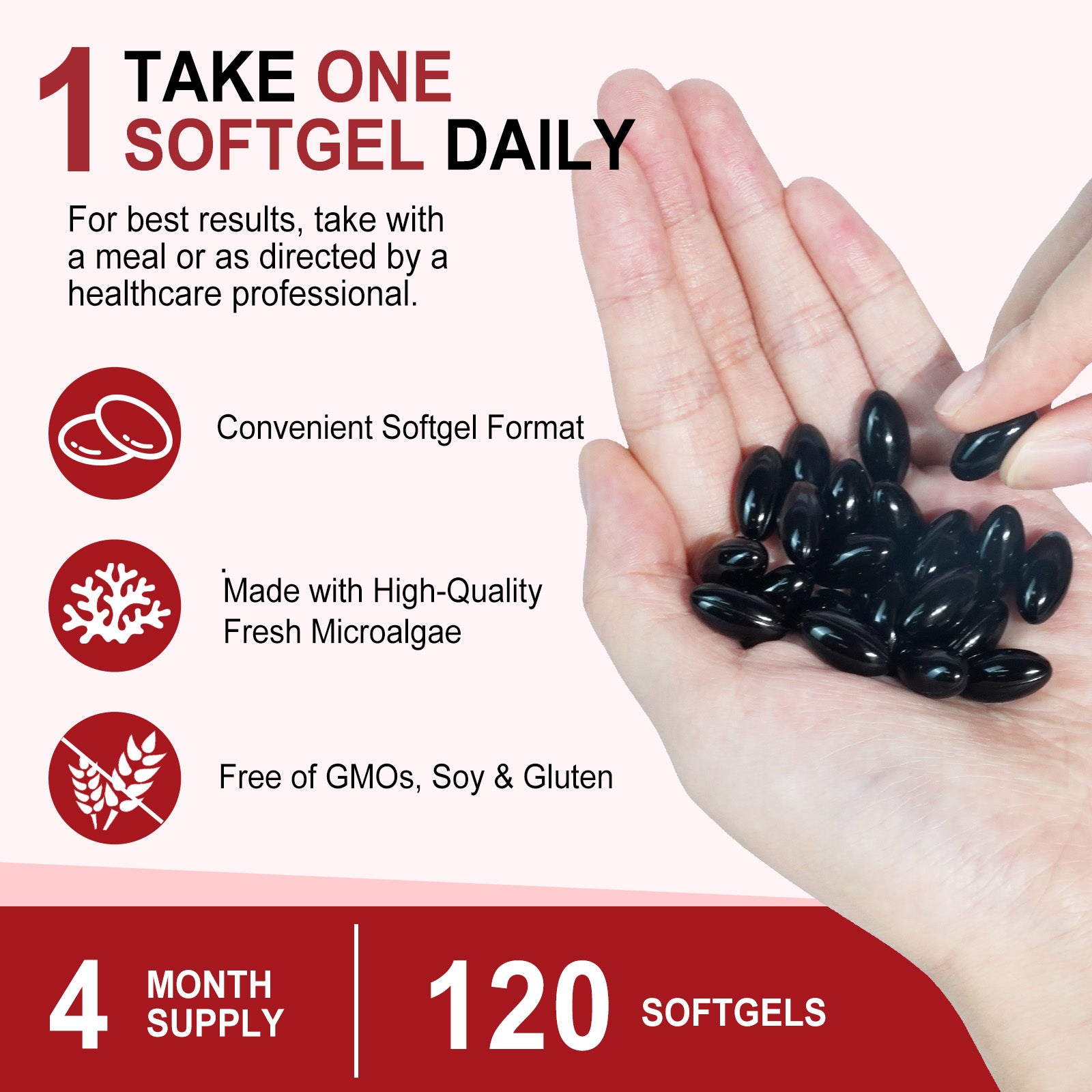 acentiallabs Astaxanthin from microalgae ·triple strength 12MG per serving 120 Softgels Bagged Capsules