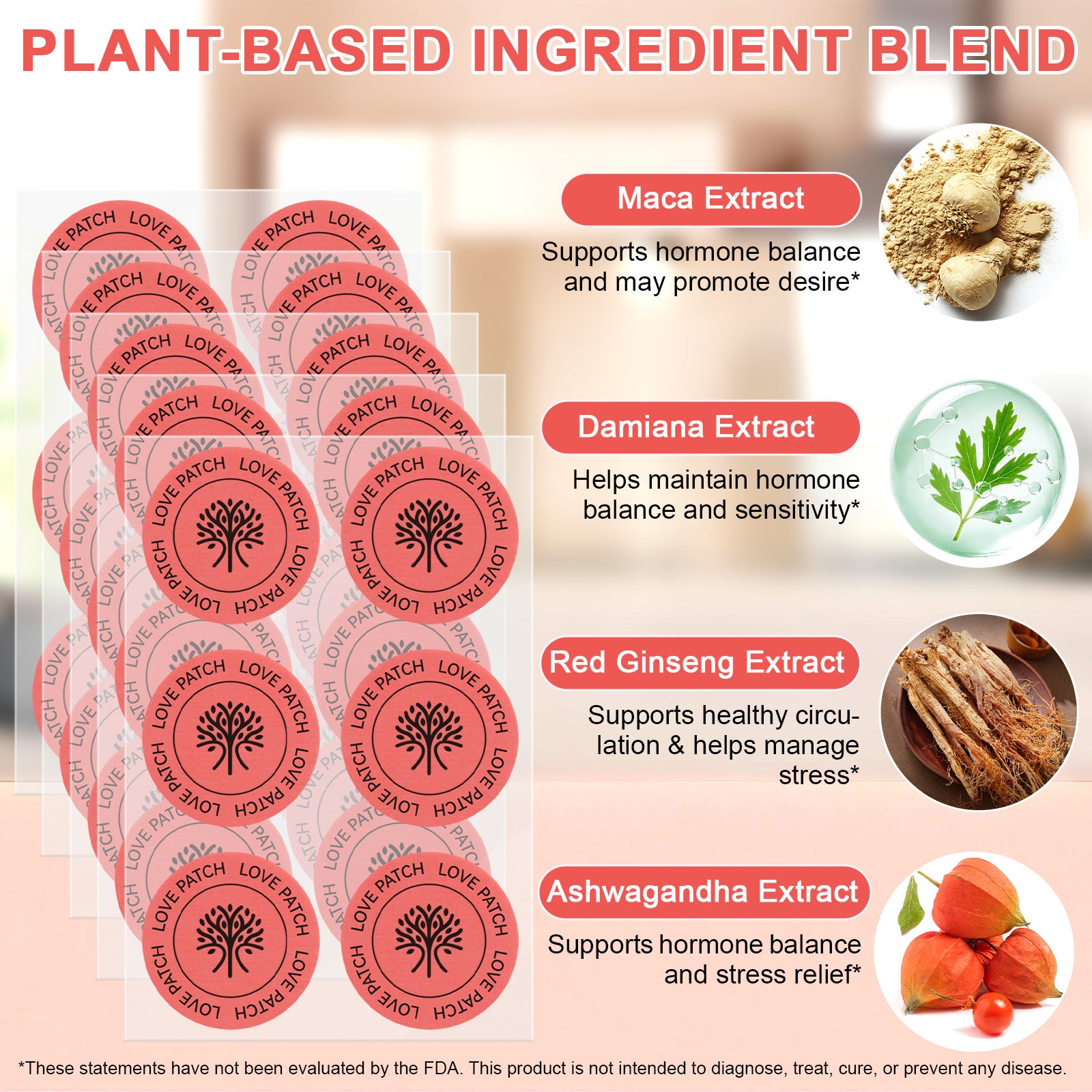 acentiallabs LOVE PATCHES ENERGY I DESIRE I VITALITY  30Patches