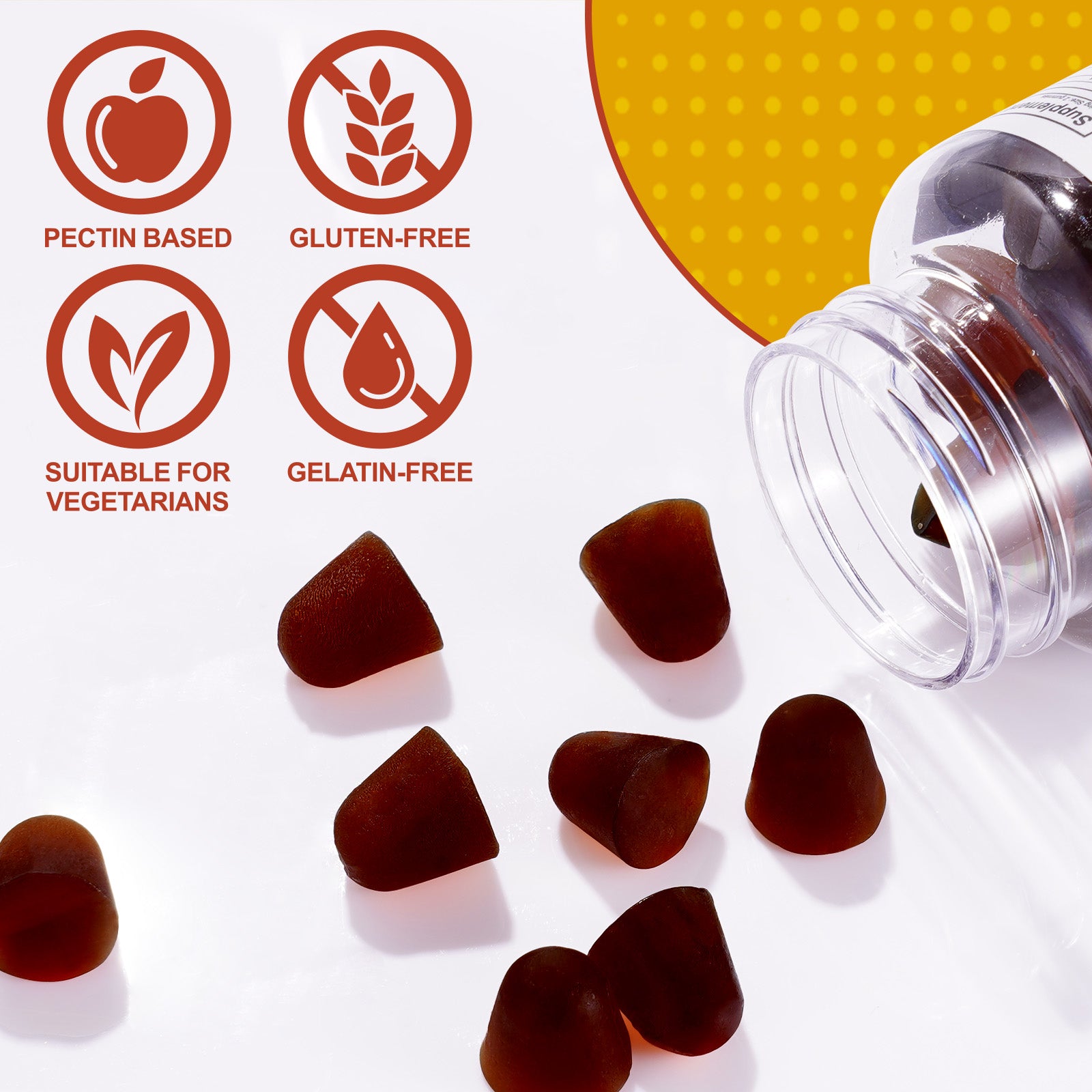 acentiallabs MUSHROOM GUMMIES SUPERBLEND 6O GUMMIES Bottled Gummies