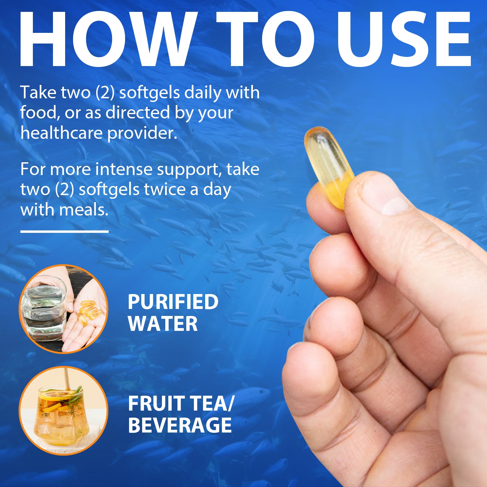 acentiallabs OMEGA-3 FISH OIL MAX STRENGTH 1280MG TEPA & DHA 120 SOFTGELS Bottled Capsules