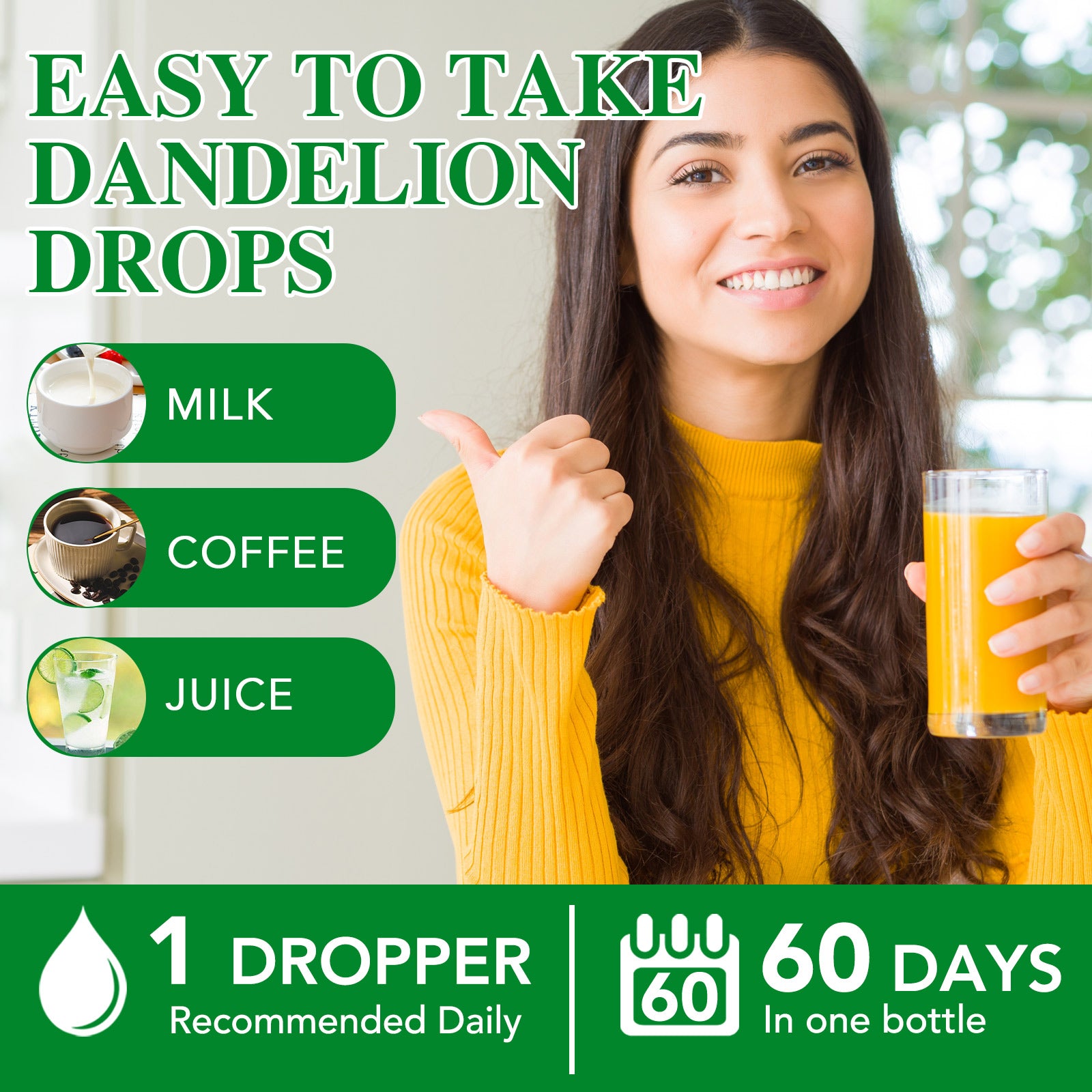 acentiallabs Wild Dandelion Root LIQUID DROPS Dietary Supplement 60ML Liquid Drops