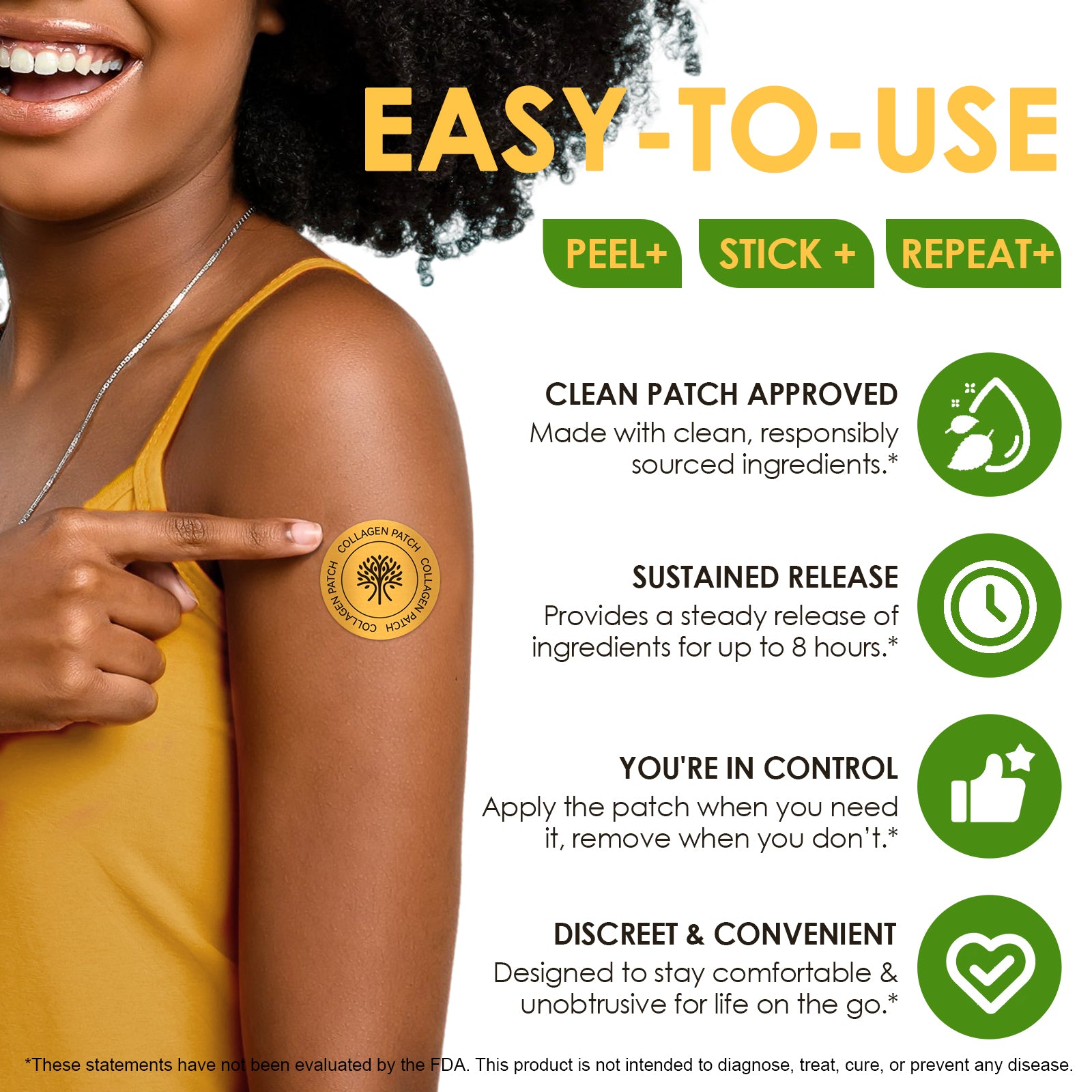 acentiallabs COLLAGEN PATCHES REJUVENATE I FIRM I ELASTICITY 30 Patches