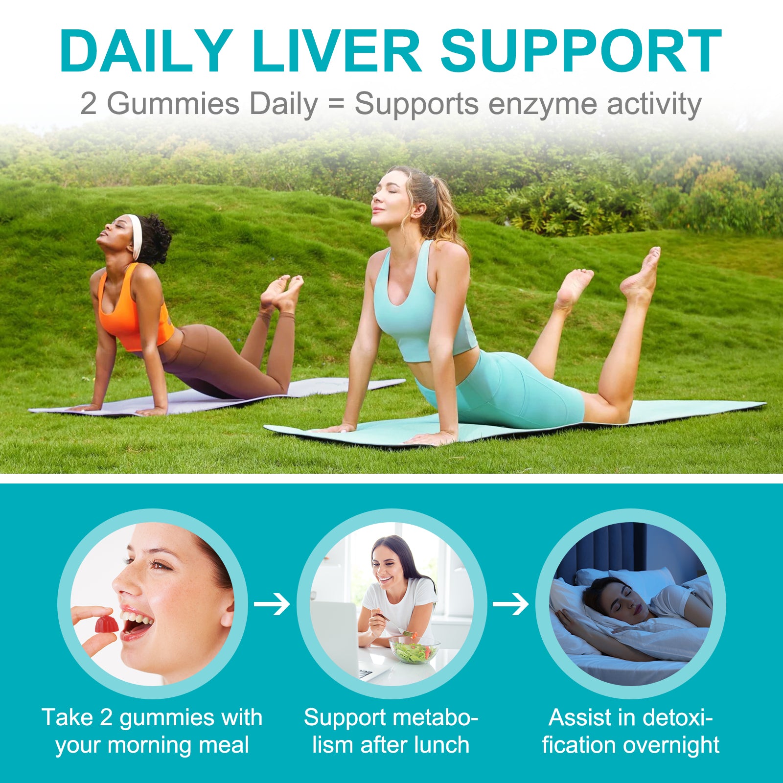 acentiallabs LIVER DETOX & CLEANSE GUMMIES 14-in-1 Liver Support Formula 60 Gummies Bottled Gummies