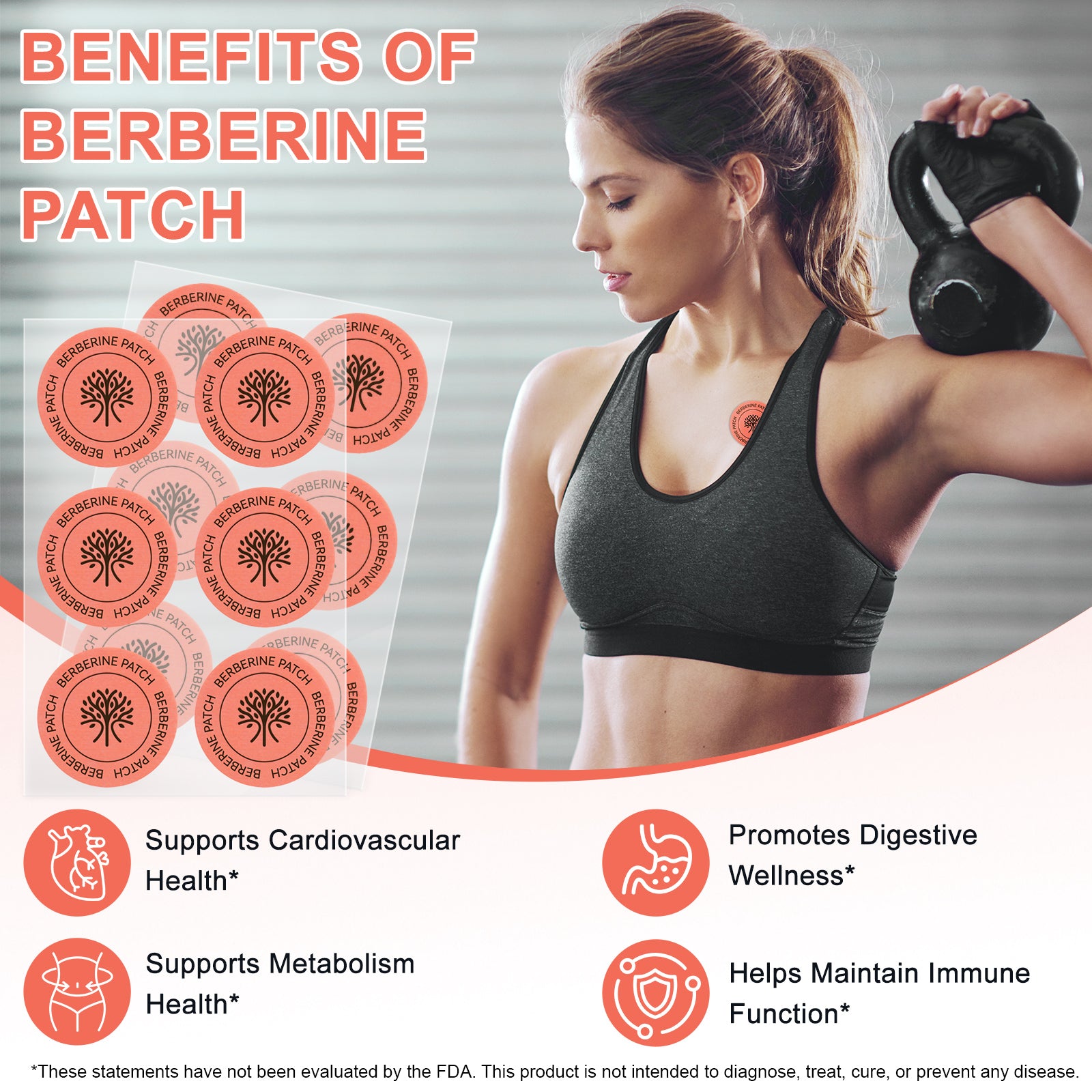 acentiallabs BERBERINE PATCHES APPETITE I CRAVINGS METABOLISM BALANCE