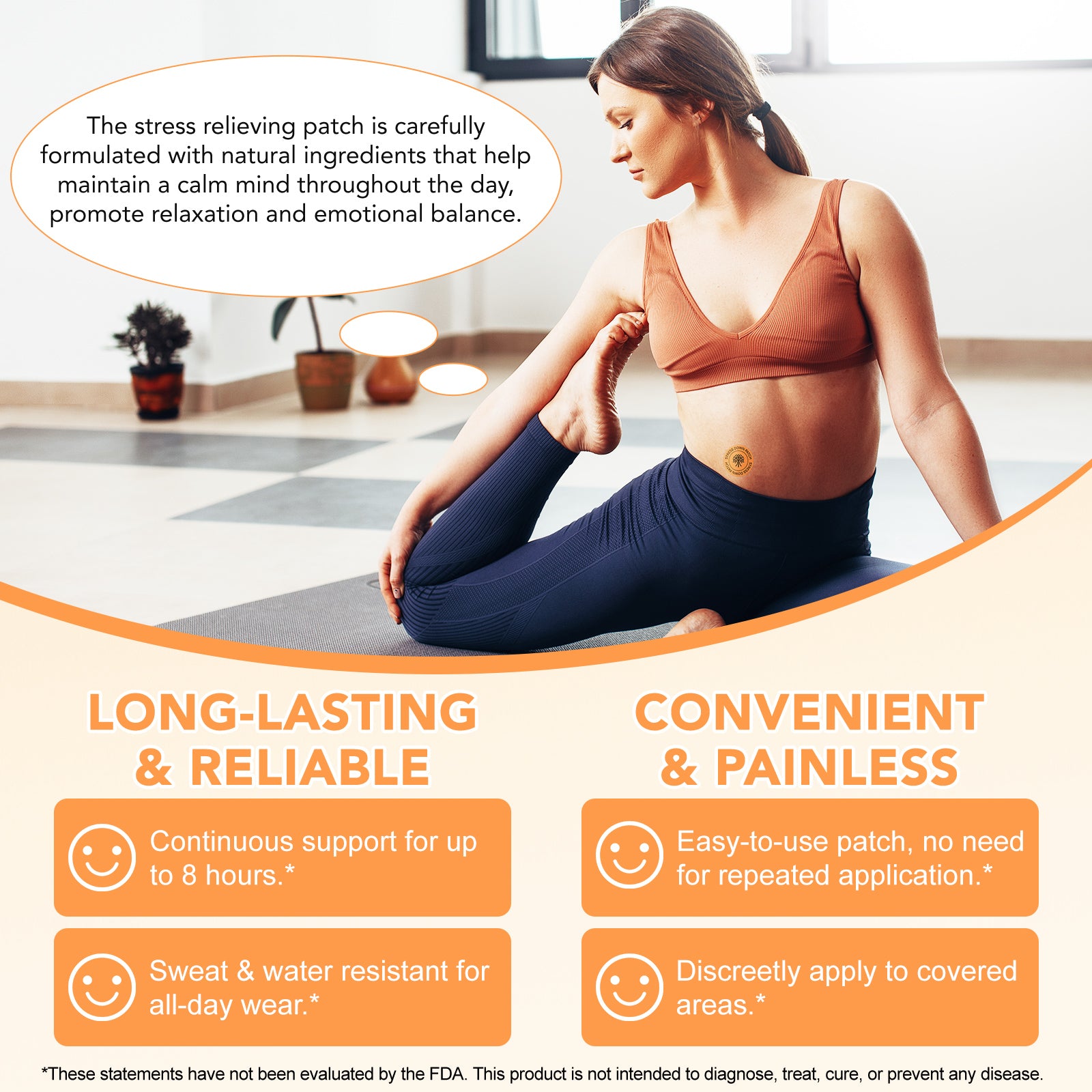 acentiallabs STRESS DOWN PATCHES EMOTIONAL BALANCE& TRANQUILITY 30 Patches