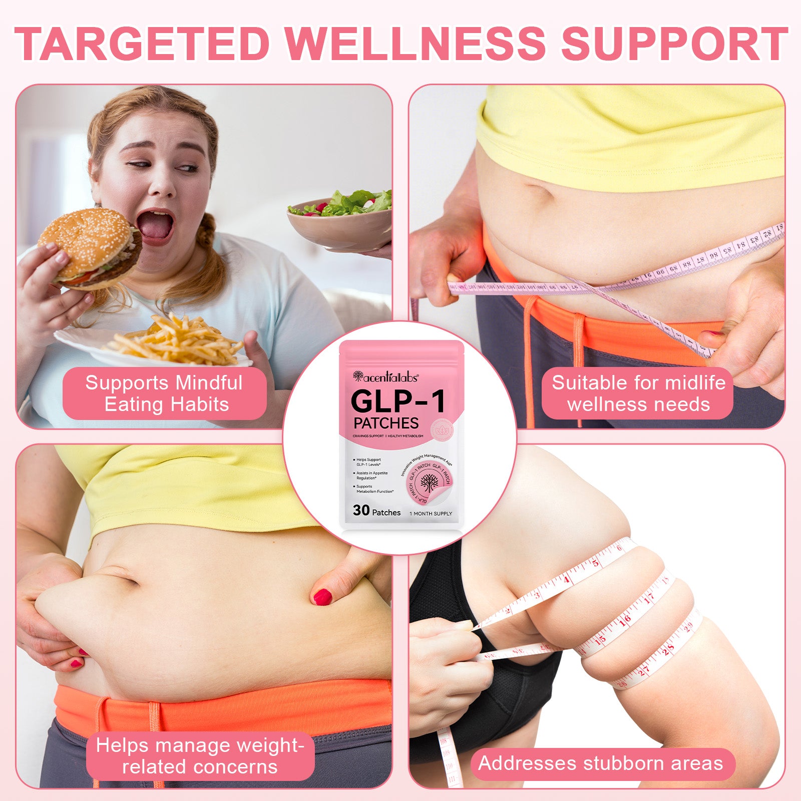 acentiallabs glp 1 patches acentiallabs GLP-1 PATCHES CRAVINGS SUPPORT I HEALTHY METABOLISM 30 Pa
