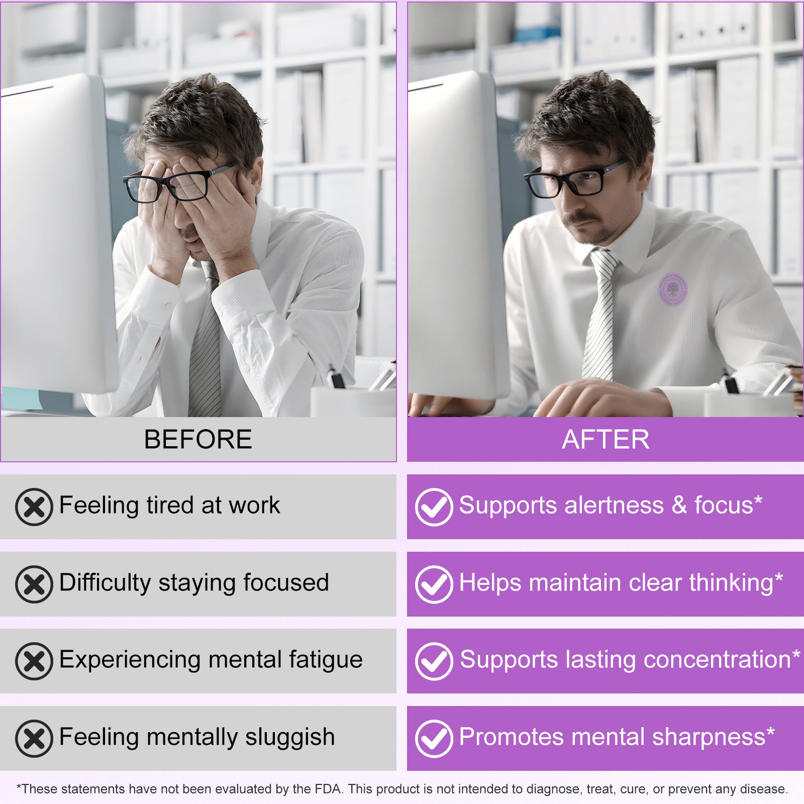 acentiallabs FOCUS PATCHES FREL FOCUS I CLARITY I CALM