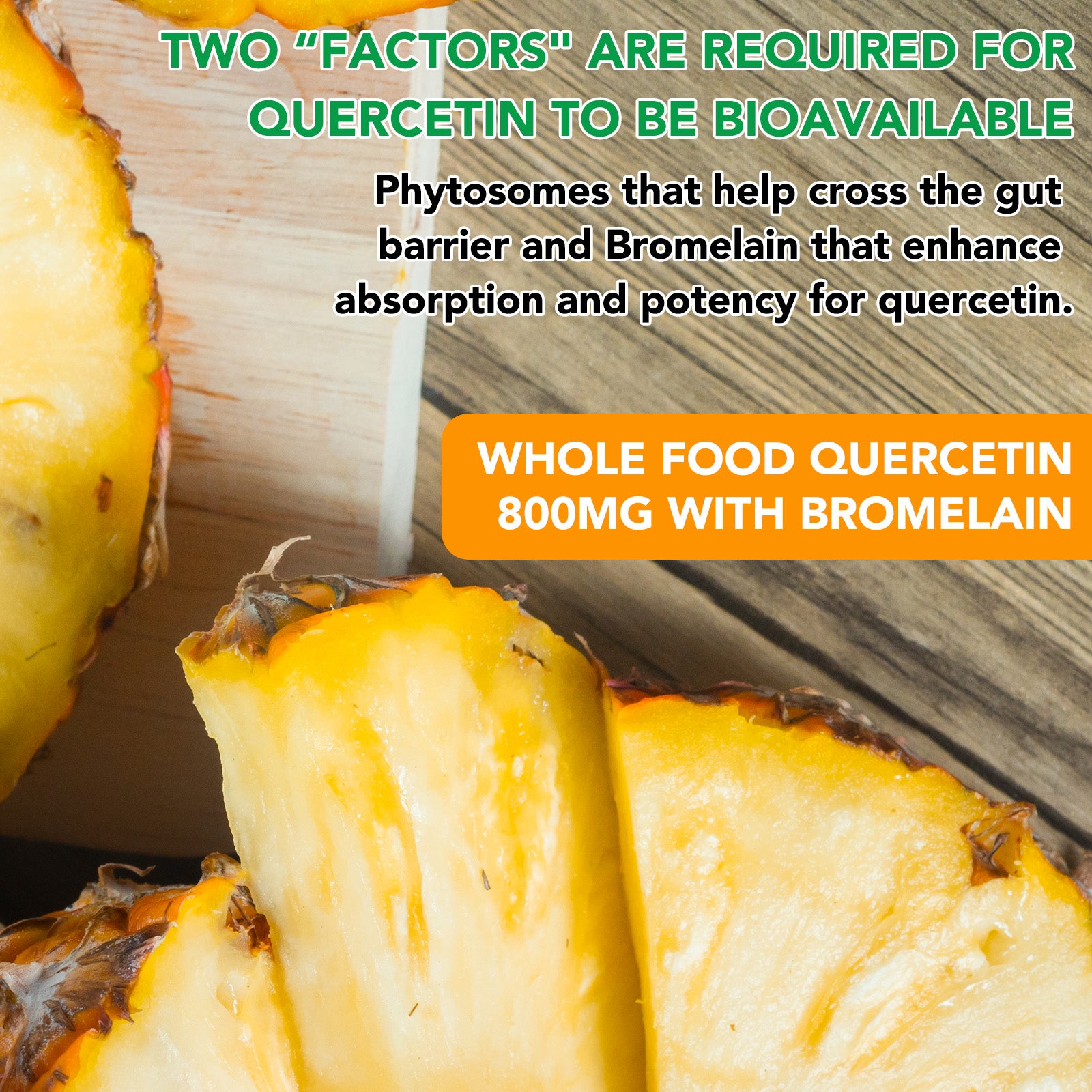 acentiallabs QUERCETIN with Bromelain,+ ZINC + VITAMIN C+ VITAMIN D3,120 VEGGIE CAPSULES Bottled Capsules