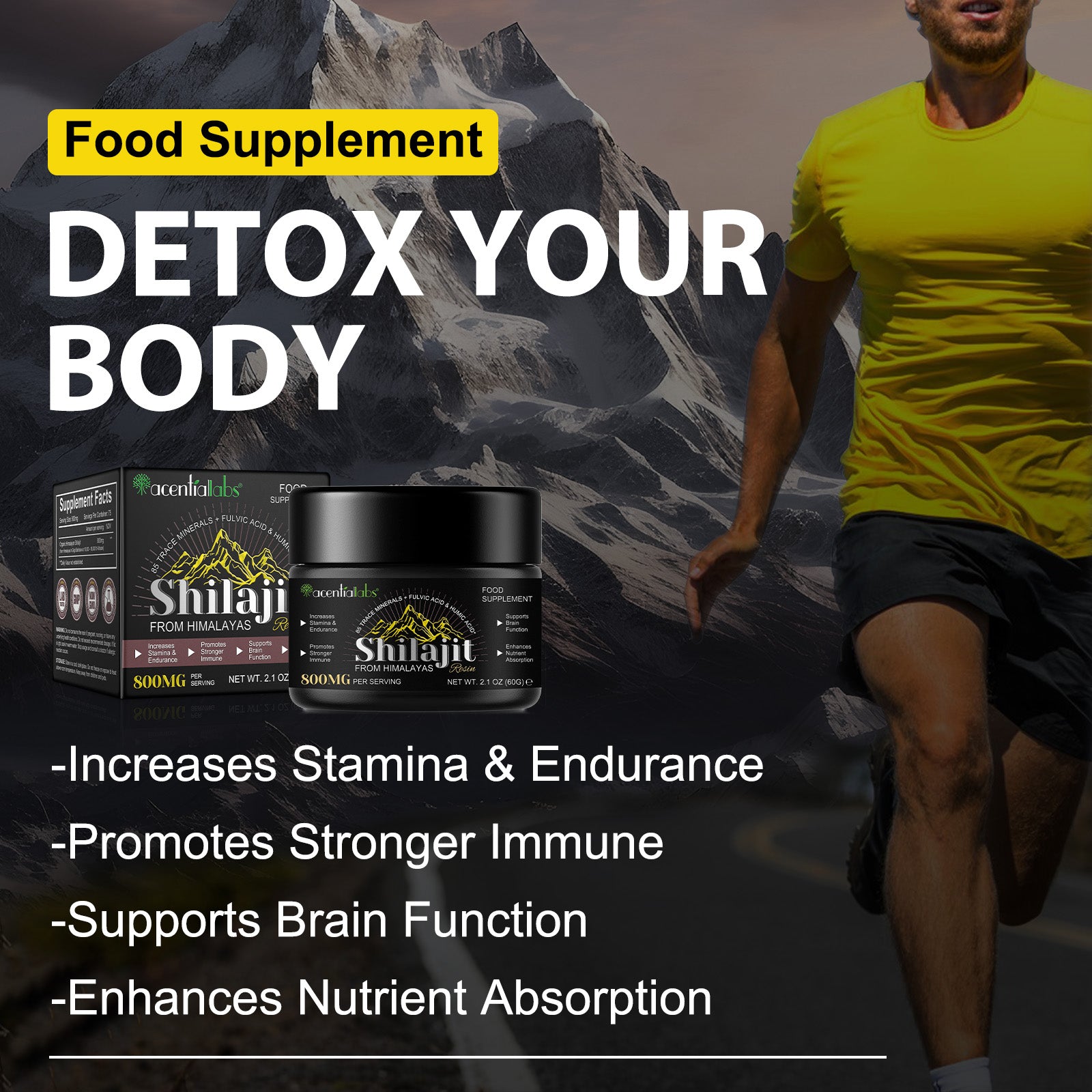 acentiallabs Shilajit FROM HIMALAYAS 800MG PER SERVING Patches