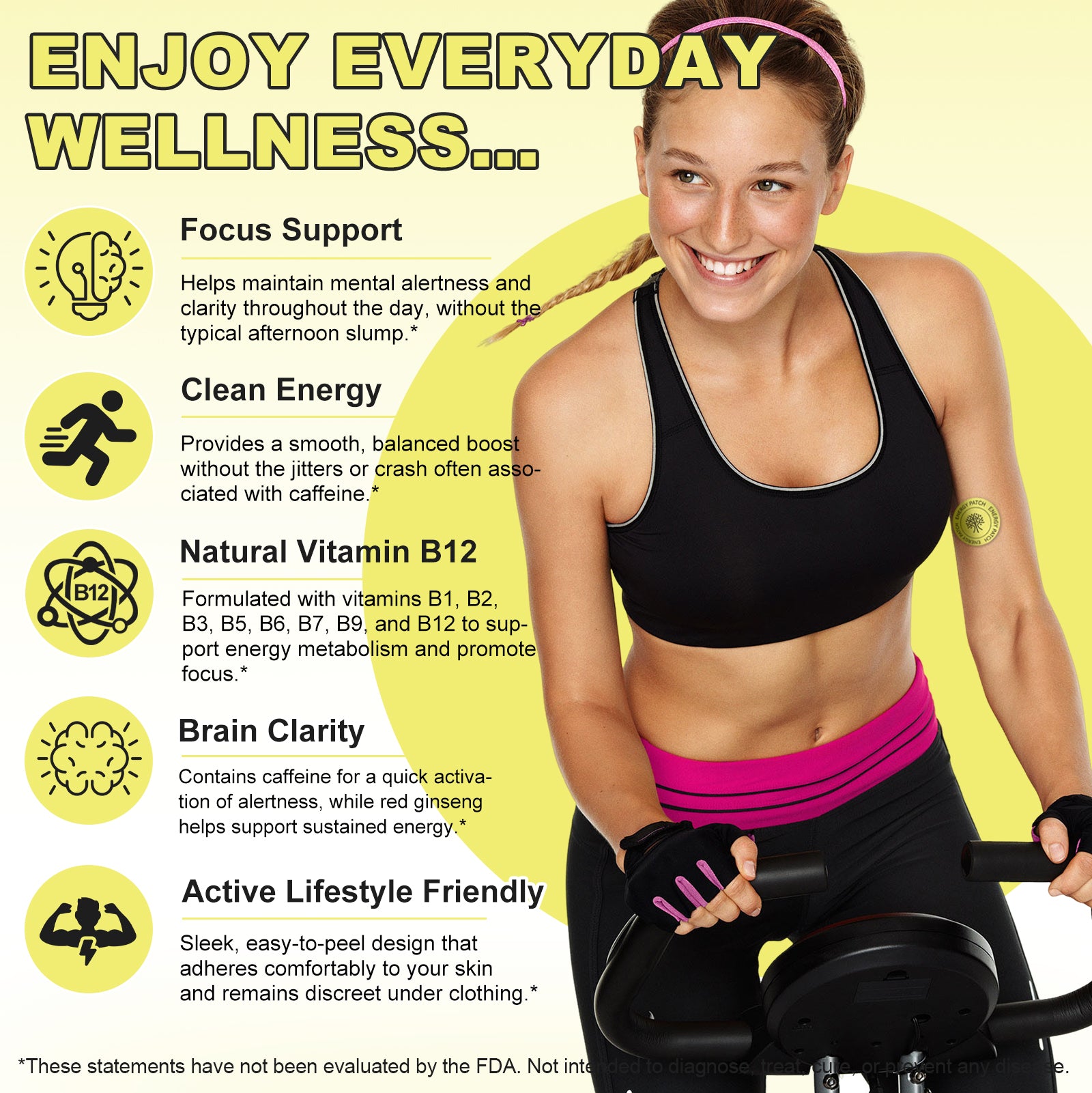 acentiallabs ENERGY PATCHES ENERGY I PICK-ME-UP I MENTAL CLARITY 30 Patches