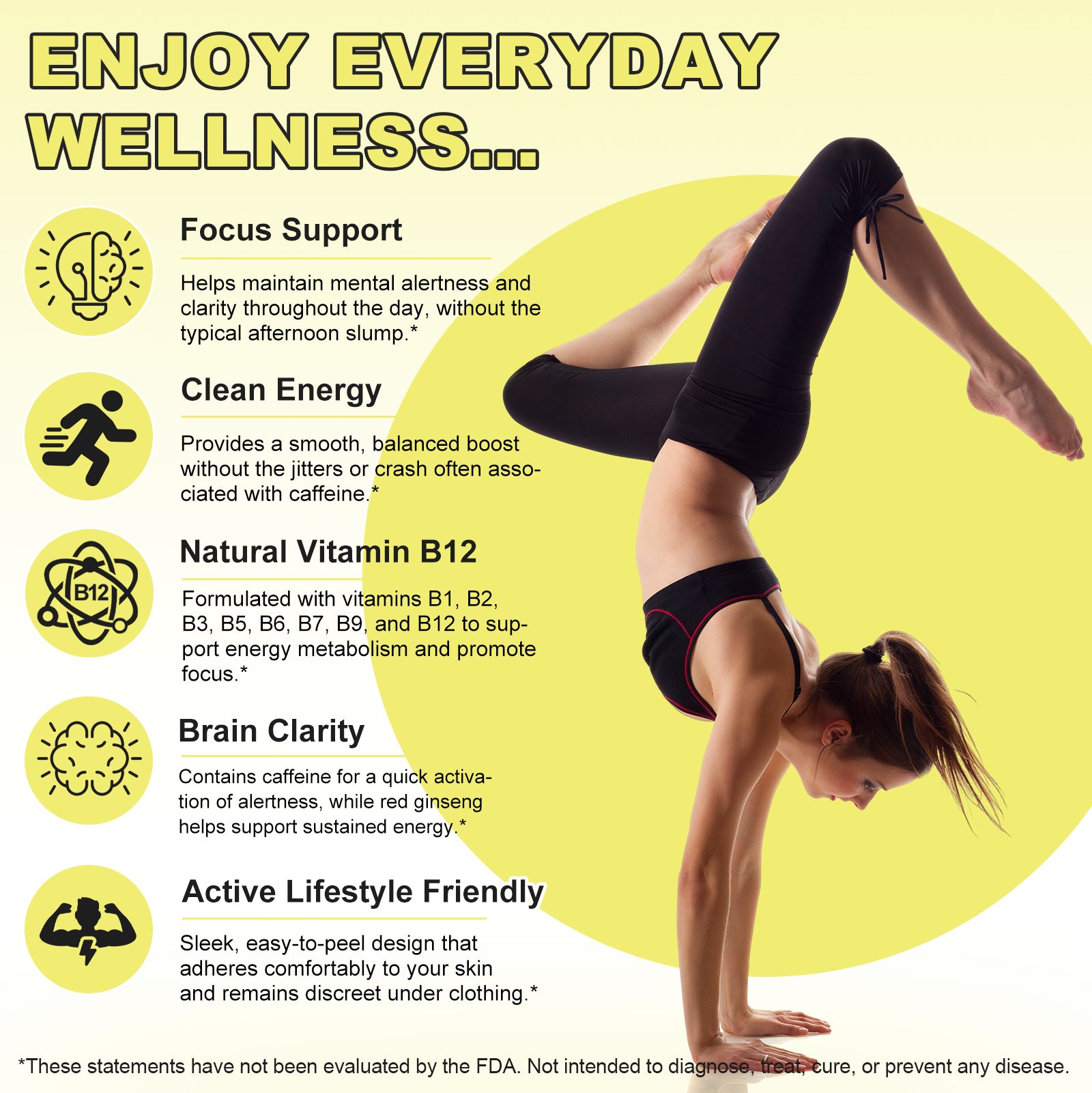 acentiallabs ENERGY PATCHES ENERGY I PICK-ME-UP I MENTAL CLARITY 30 Patches