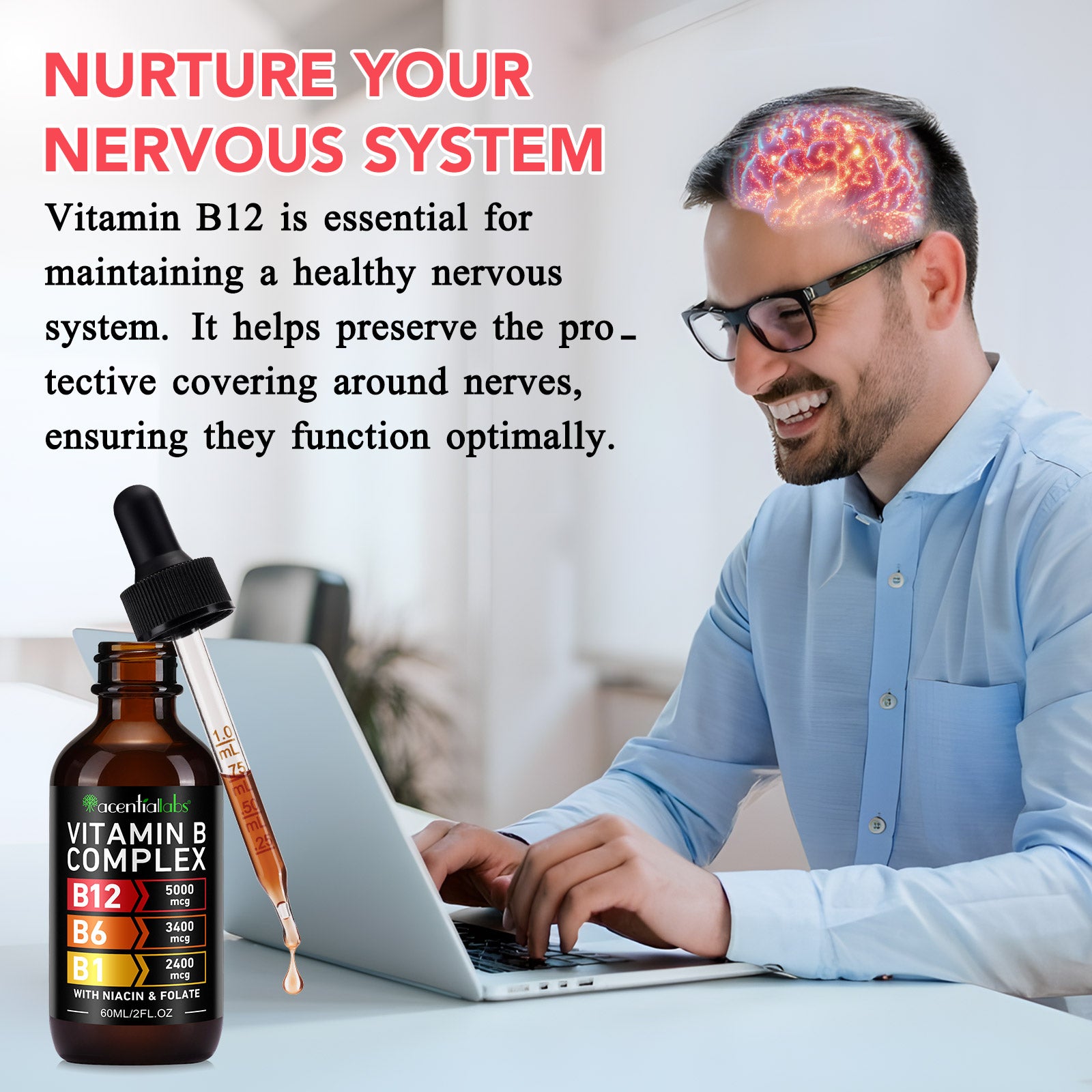 acentiallabs VITAMIN BCOMPLEX Liquid Drops