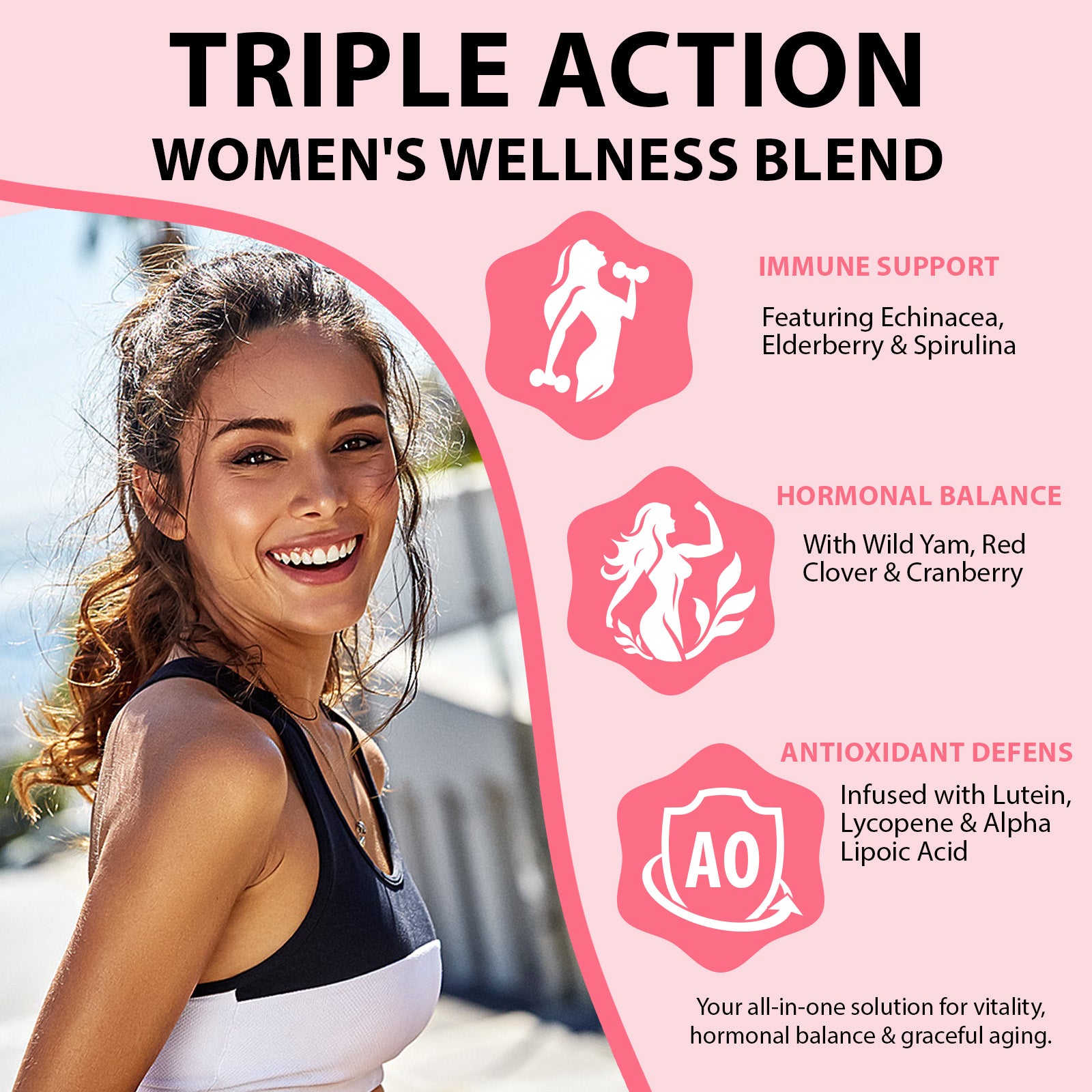 acentiallabs WOMEN'S MULTIVITAMIN GUMMIES ESSENTIAL VITAMINS & MINERALS  STRAWBERRY FLAVOR  60 GUMMIES Bottled Gummies