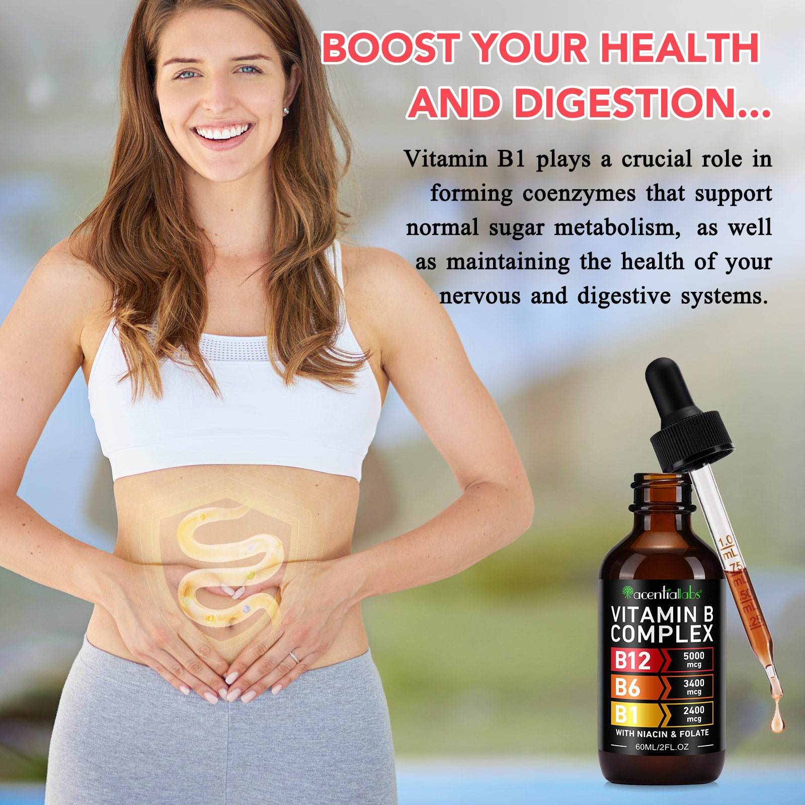 acentiallabs VITAMIN BCOMPLEX Liquid Drops