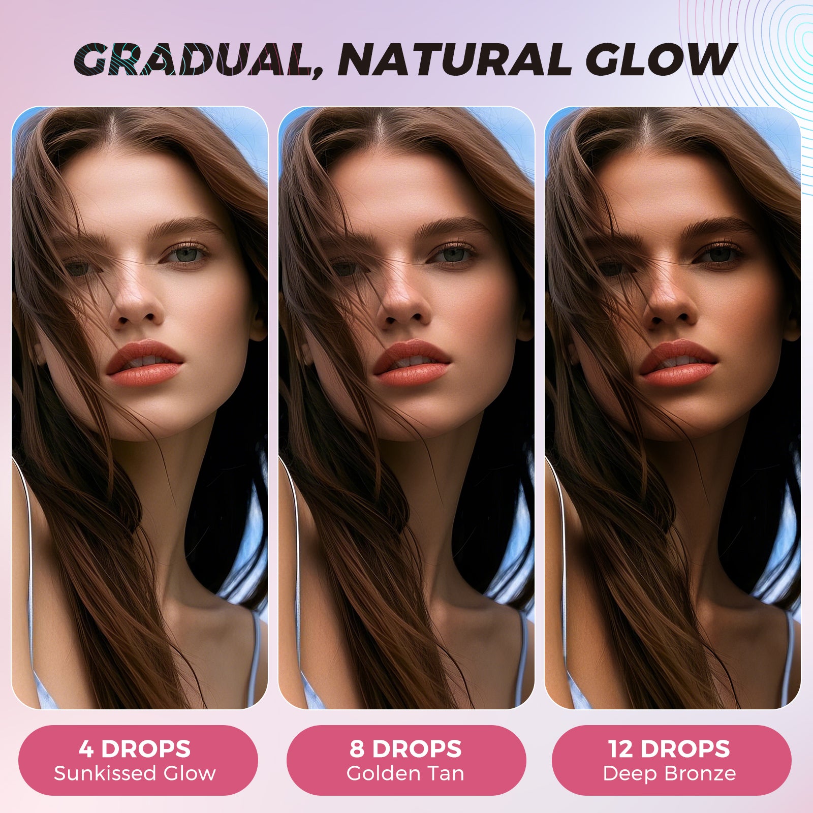 acentiallabs DRINKABLE TANNING DROPS Sun-Kissed Glow Watermelon Flavour 50ml Liquid Drops